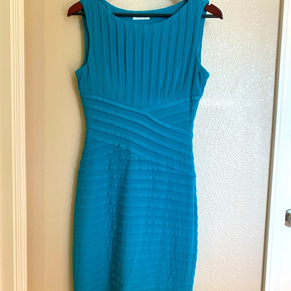 Calvin Klein Teal Party Dress
